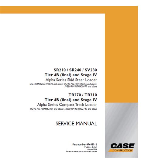 case sr210 skid steer oil filter location|Case SR210, SR240, SV280 SkidSteer Service Manual .